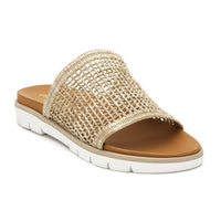 Luna Slide On Raffia Strap Sandal, Natural | Matisse