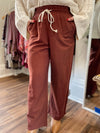 Dionne Linen Drawstring Pants