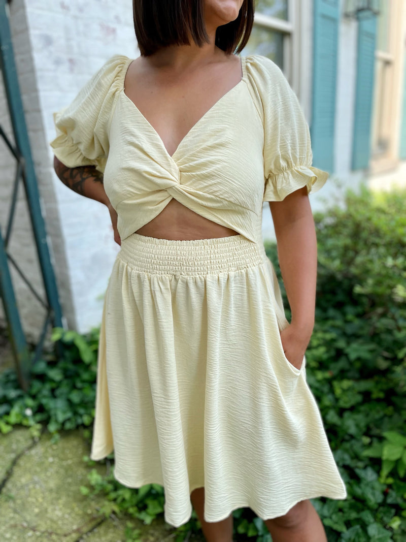 Oh Honey Puff Sleeve Dress