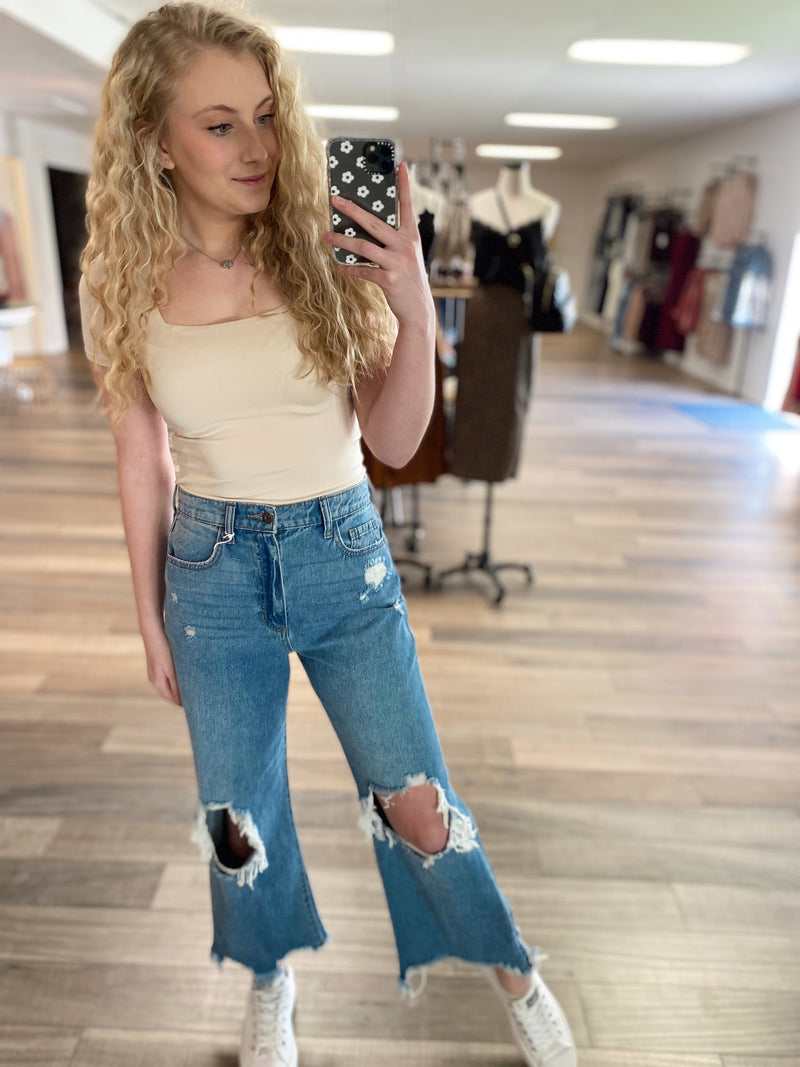 Addie High Rise Wide Leg Jean