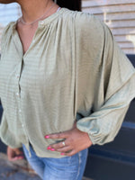 Austen Textured Button Down Blouse