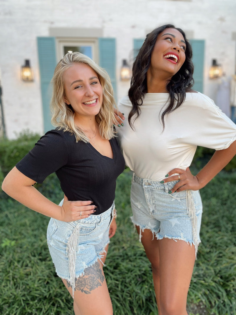 Honky Tonk Star Denim Shorts
