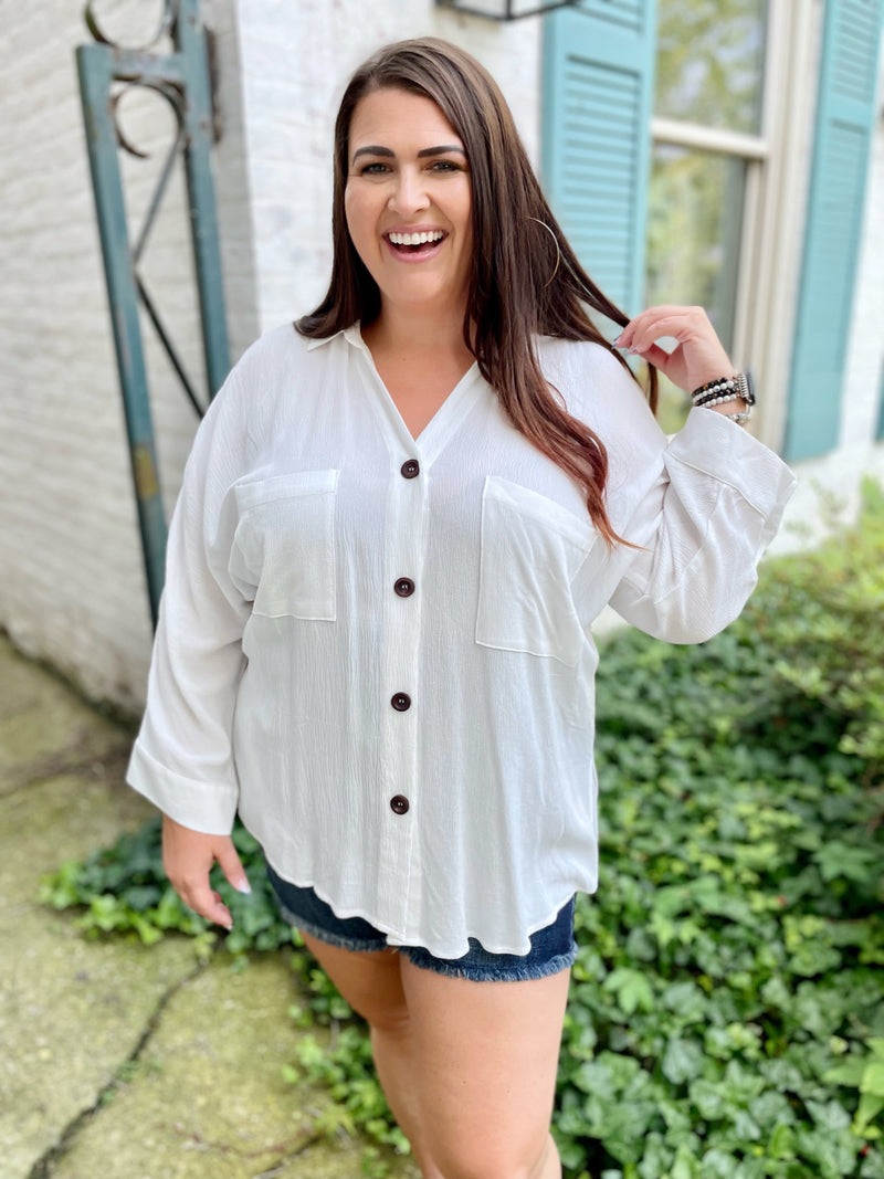 Need, Must, Want Button Up Top