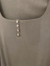 Keily Ribbed Bodysuit-Olive