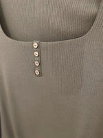 Keily Ribbed Bodysuit-Olive