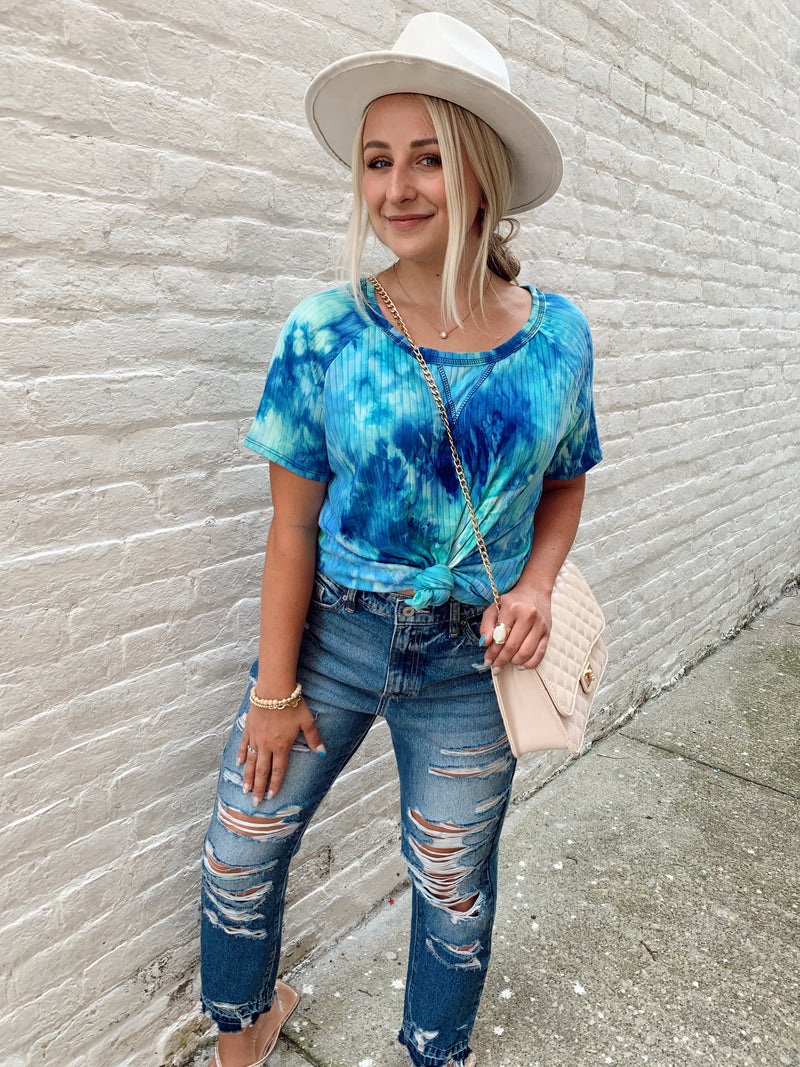 Under The Sea Tie Dye Top