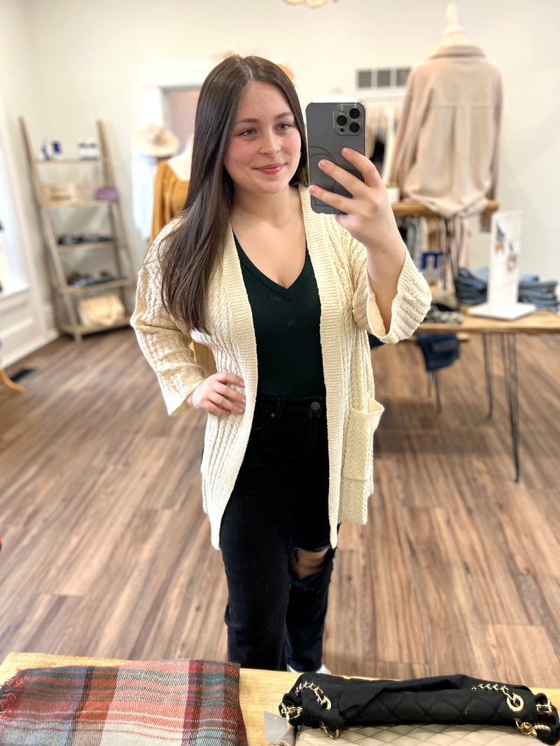 New You Waffle Cardigan