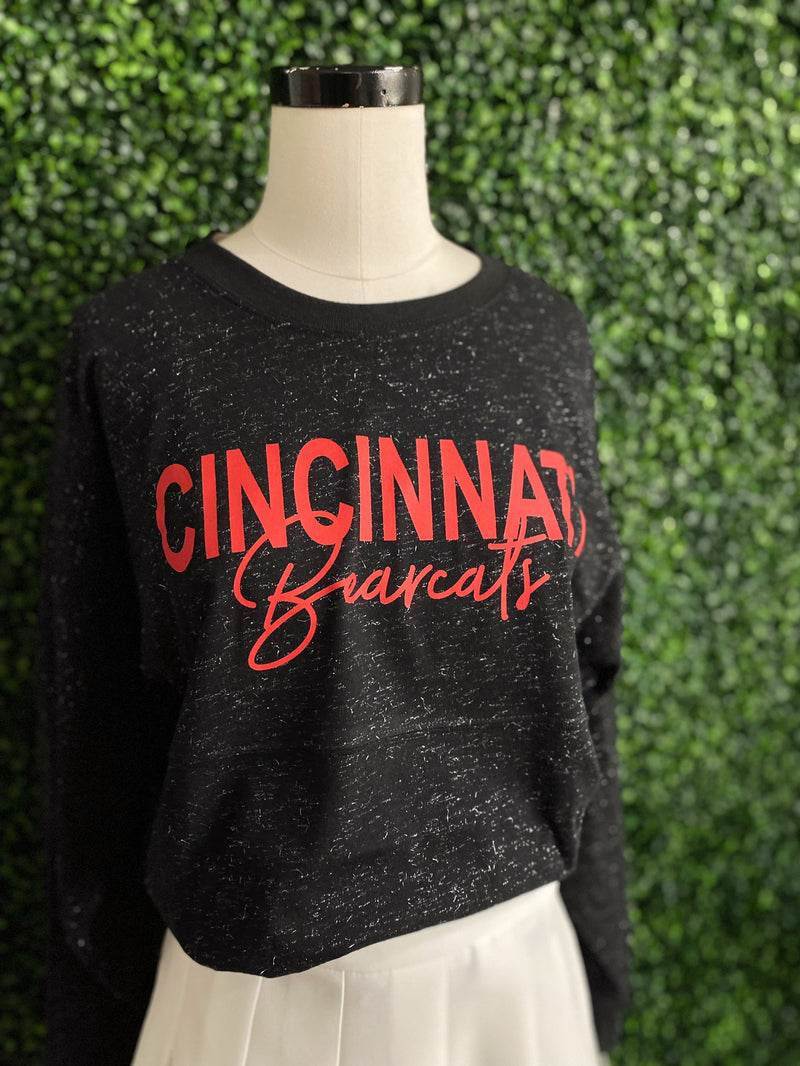 Cincinnati Spirit Game Day Glitter Long Sleeve