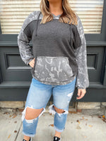 Mosalyn Camo Print Hoodie