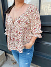 Halle Floral Print Top