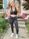 Shimmer Baby Foil Print Sports Bra