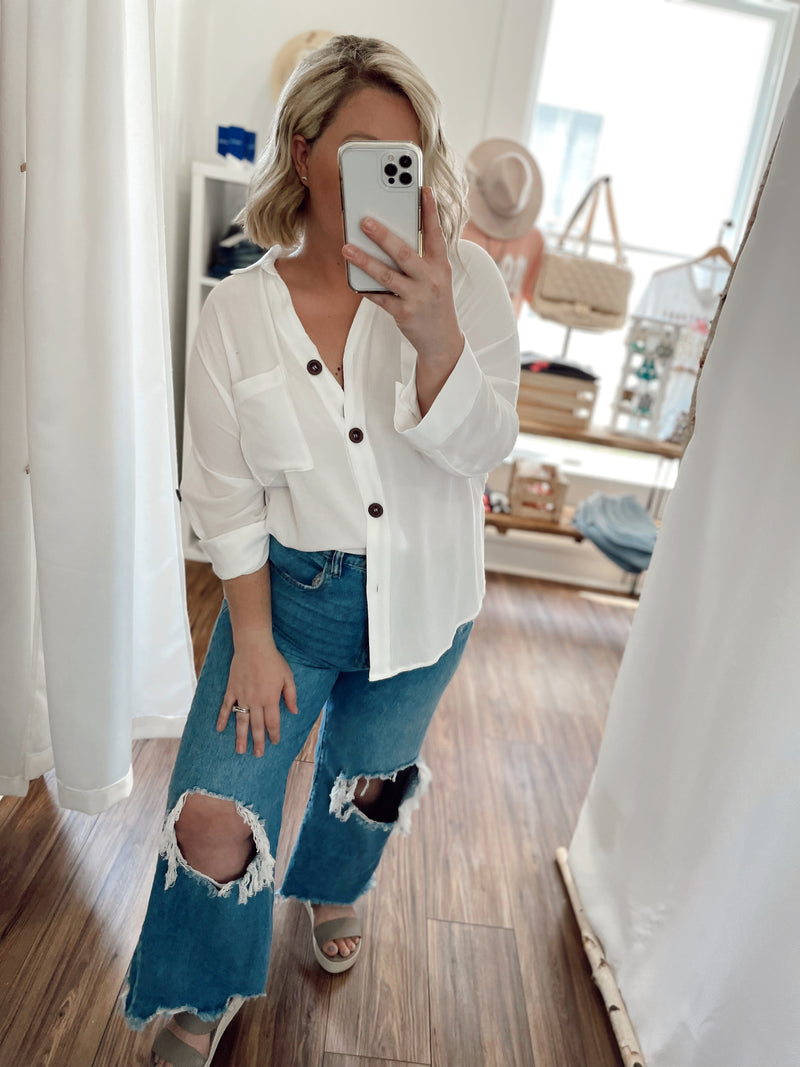 Need, Must, Want Button Up Top