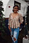 Halle Floral Print Top