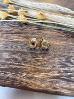 Knot Stud Earrings- Gold