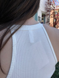 Pure Bliss Ribbed Bodysuit-Ivory