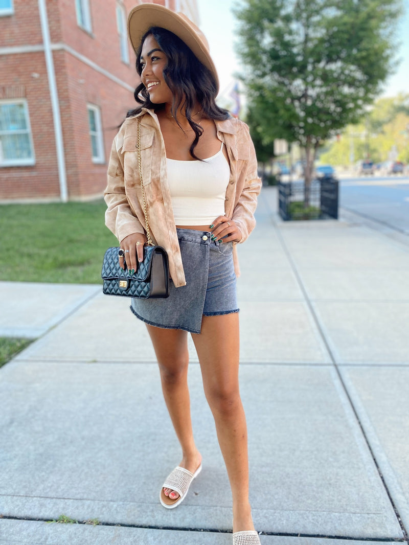 Skyler Mineral Wash Skort