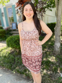 Making Memories Paisley Print Dress