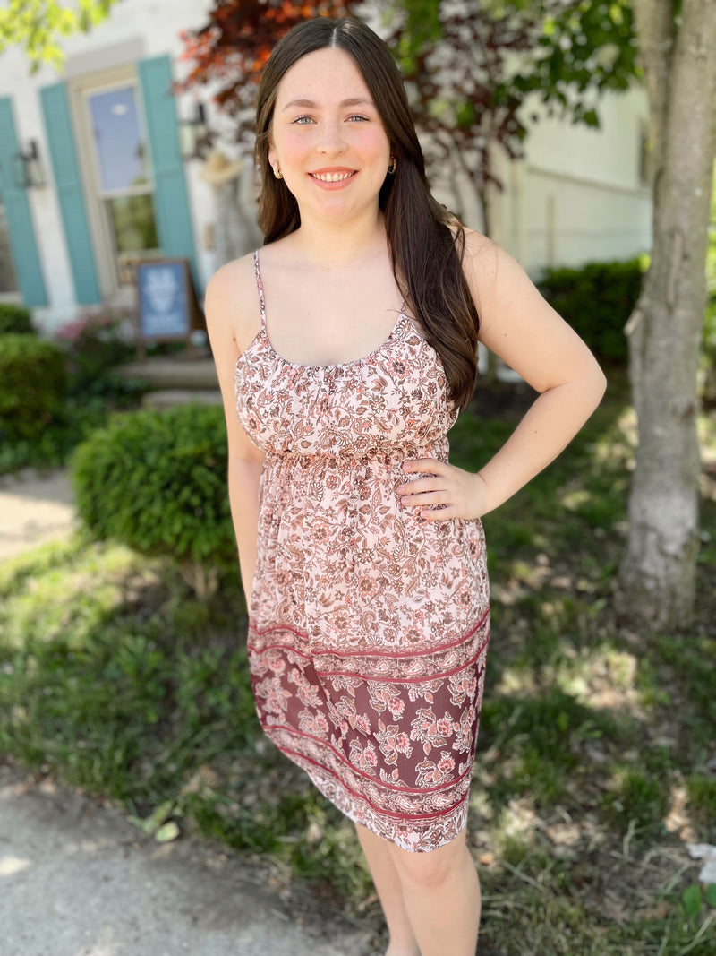 Making Memories Paisley Print Dress