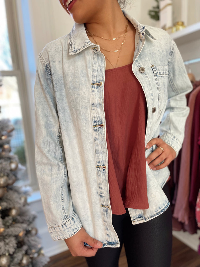 Lillee Denim Jackets-Denim