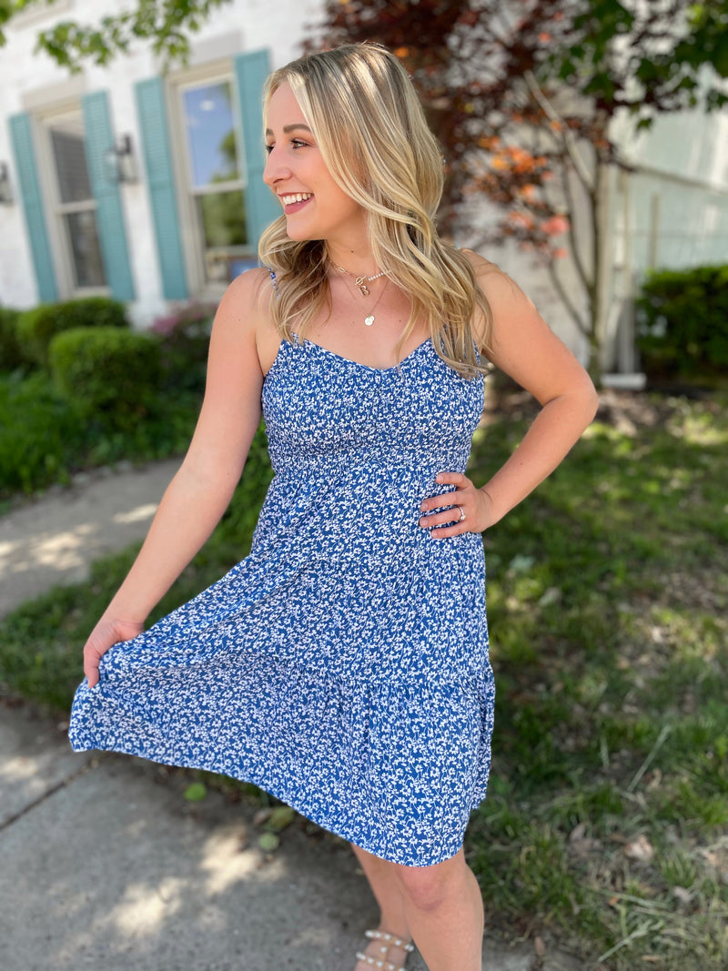 Palm Breeze Floral Dress