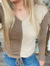 Pick A Side Top- Taupe