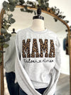 PREORDER MAMA Leopard Applique Crewneck Sweatshirt