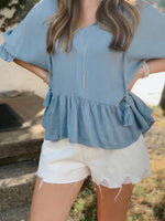 Clara Linen Top