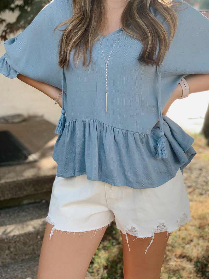 Clara Linen Top