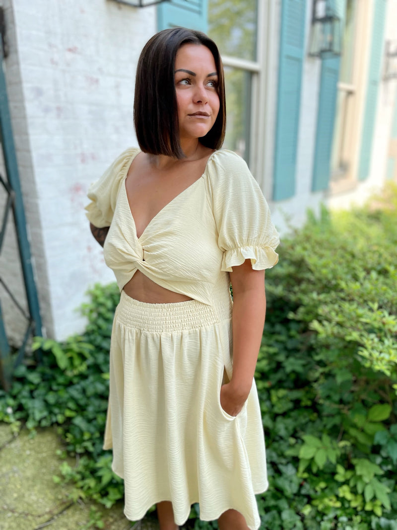 Oh Honey Puff Sleeve Dress