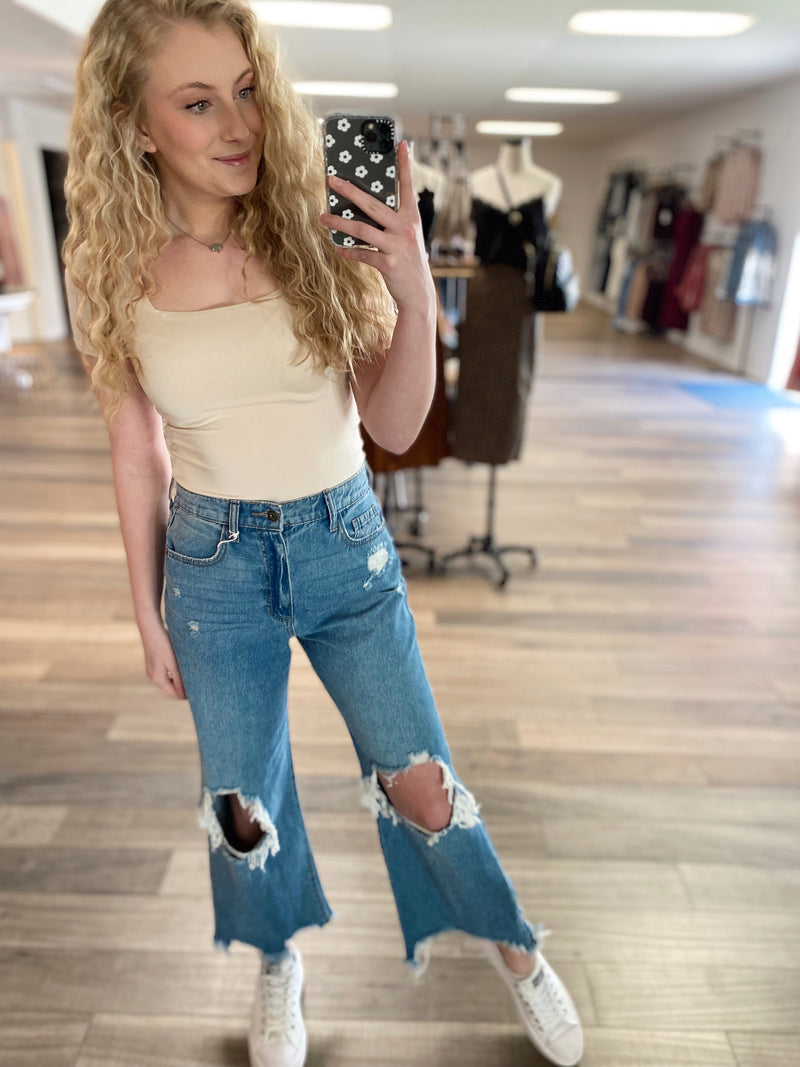 Addie High Rise Wide Leg Jean