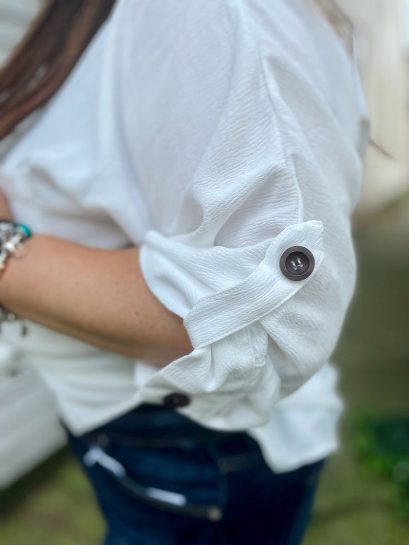 Need, Must, Want Button Up Top