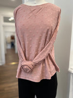 Just A Dream Dot Top-Mauve