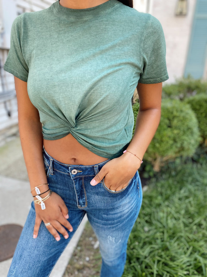 Safiya Distressed Hem Jean