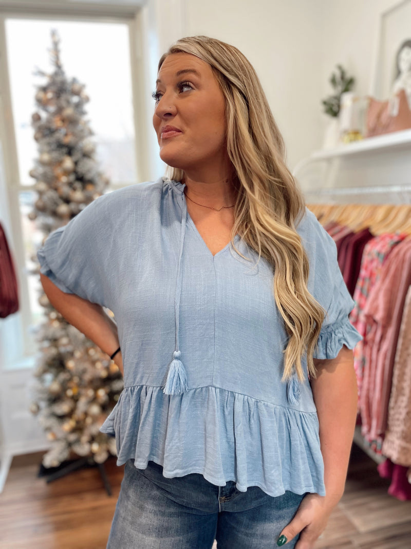 Clara Linen Top