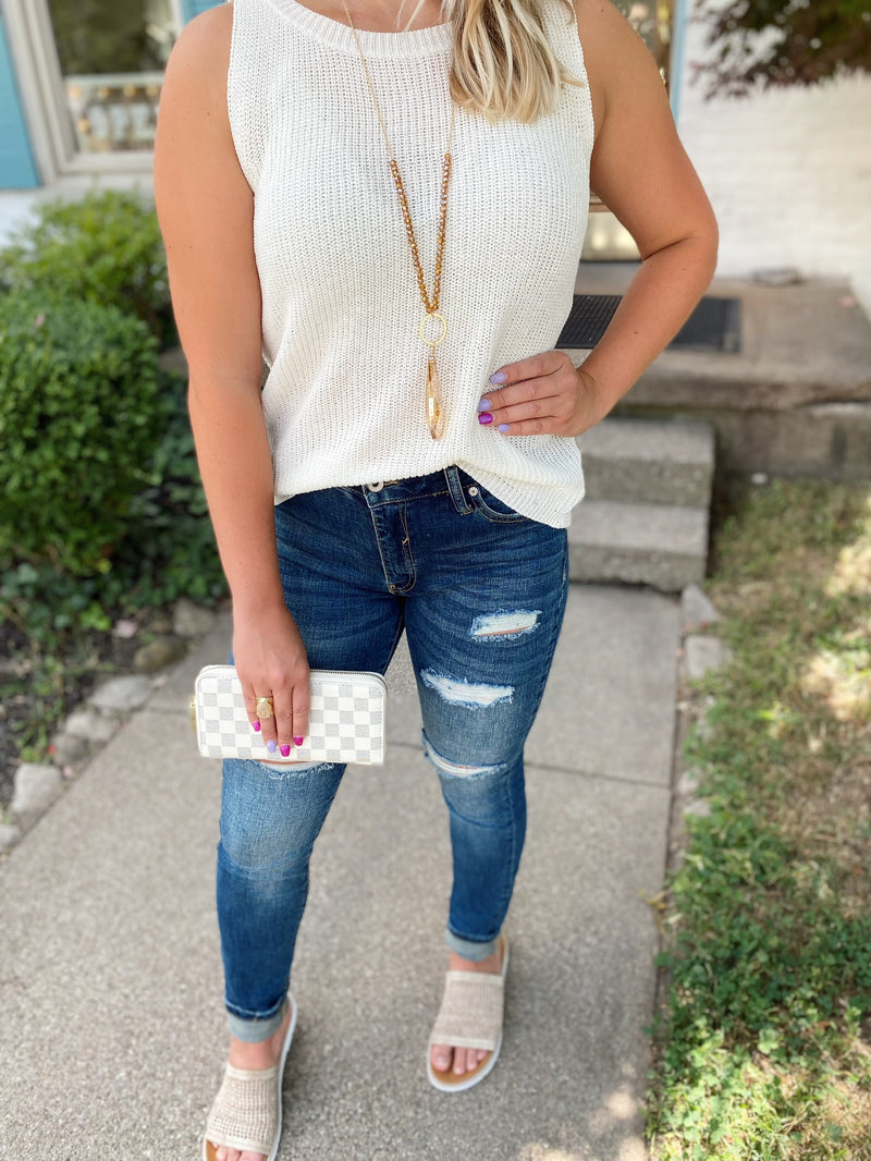 Darla Distressed Skinny Jean