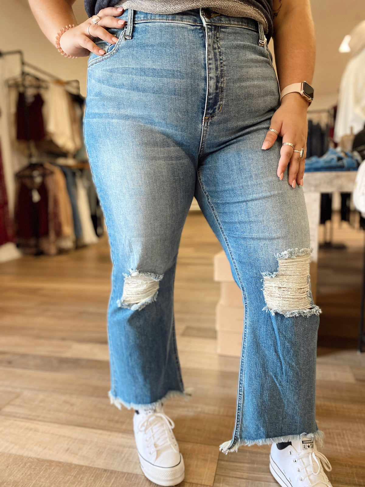 Jackie High Rise Straight Leg Jean