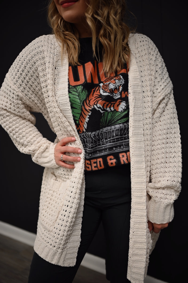 Curl Up by the Fire Cardigan-Cream
