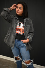 Lillee Denim Jackets-Charcoal
