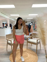 Rocky Highwaisted Athletic Short-Bubble Gum