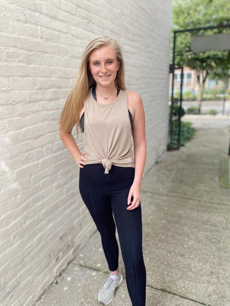 Luna Cut-Out Back Athleisure Top