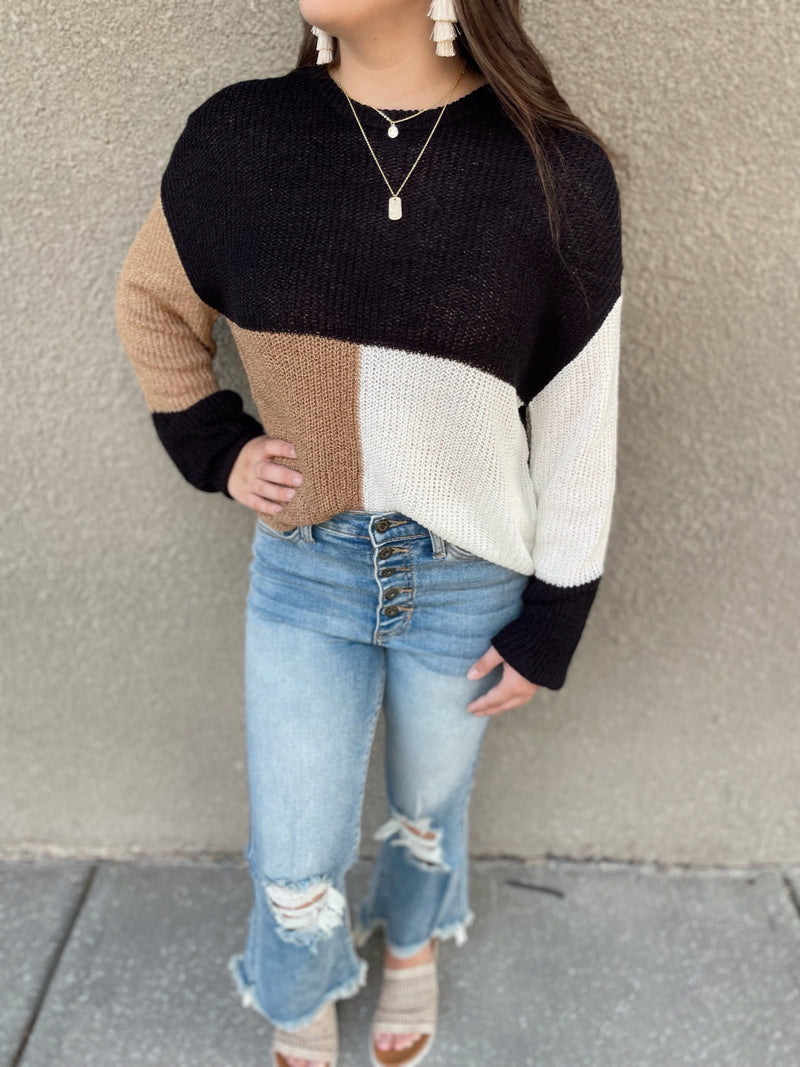 Cara Cropped Distressed Flares