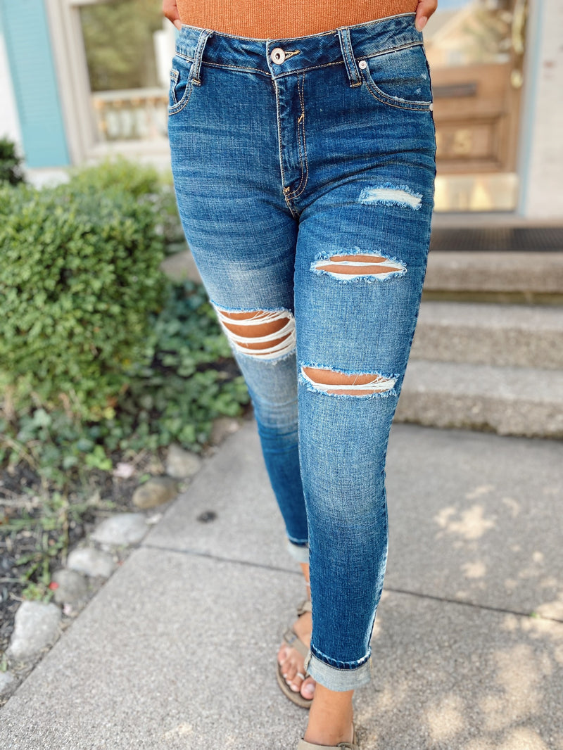 Darla Distressed Skinny Jean