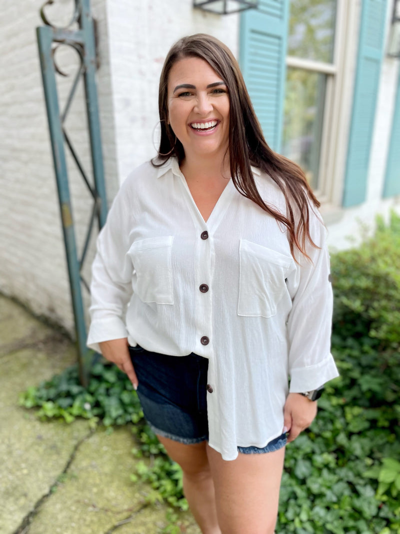 Need, Must, Want Button Up Top
