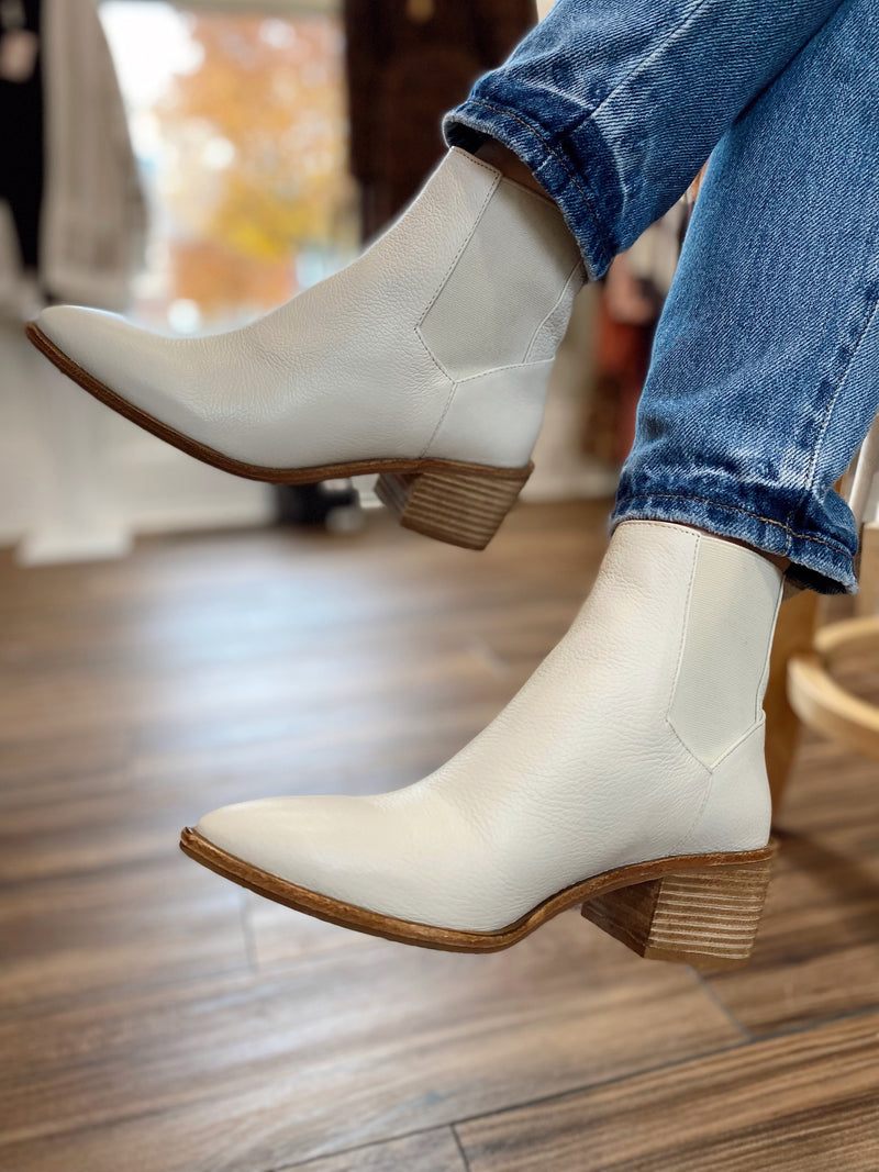 Filip Chelsea Bootie-ECRU Leather