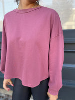 Shianne Ruched Back Top-Deep Rose