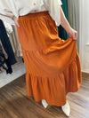 Frankie Tiered Maxi Skirt-Amber