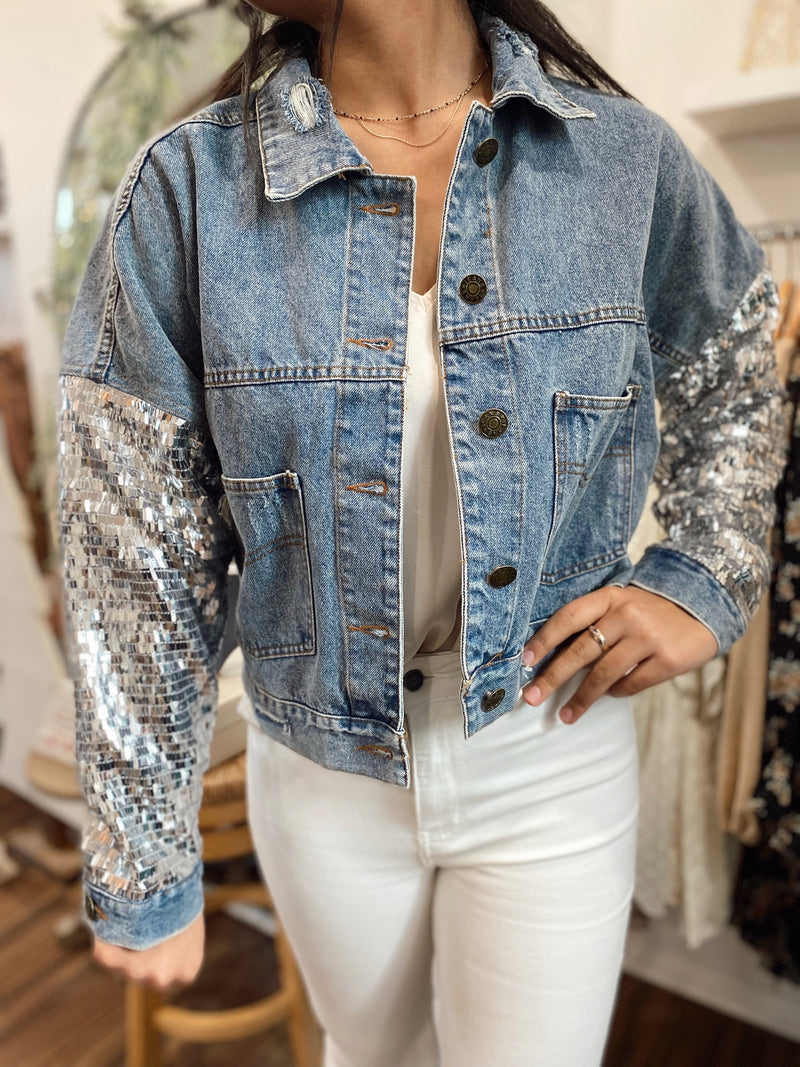 Nashville Sequin Denim Jacket