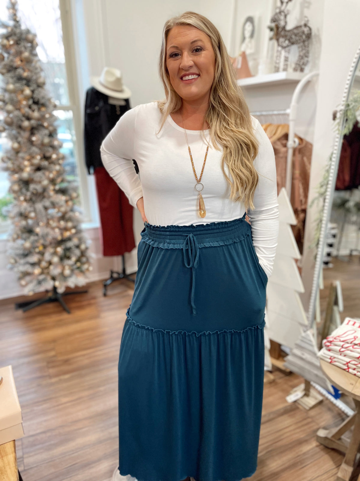 Molley Tiered Ruffle Maxi Skirt