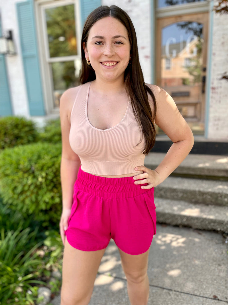 Lizzy Shorts- Hot Pink