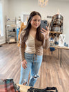 Pick A Side Top- Taupe